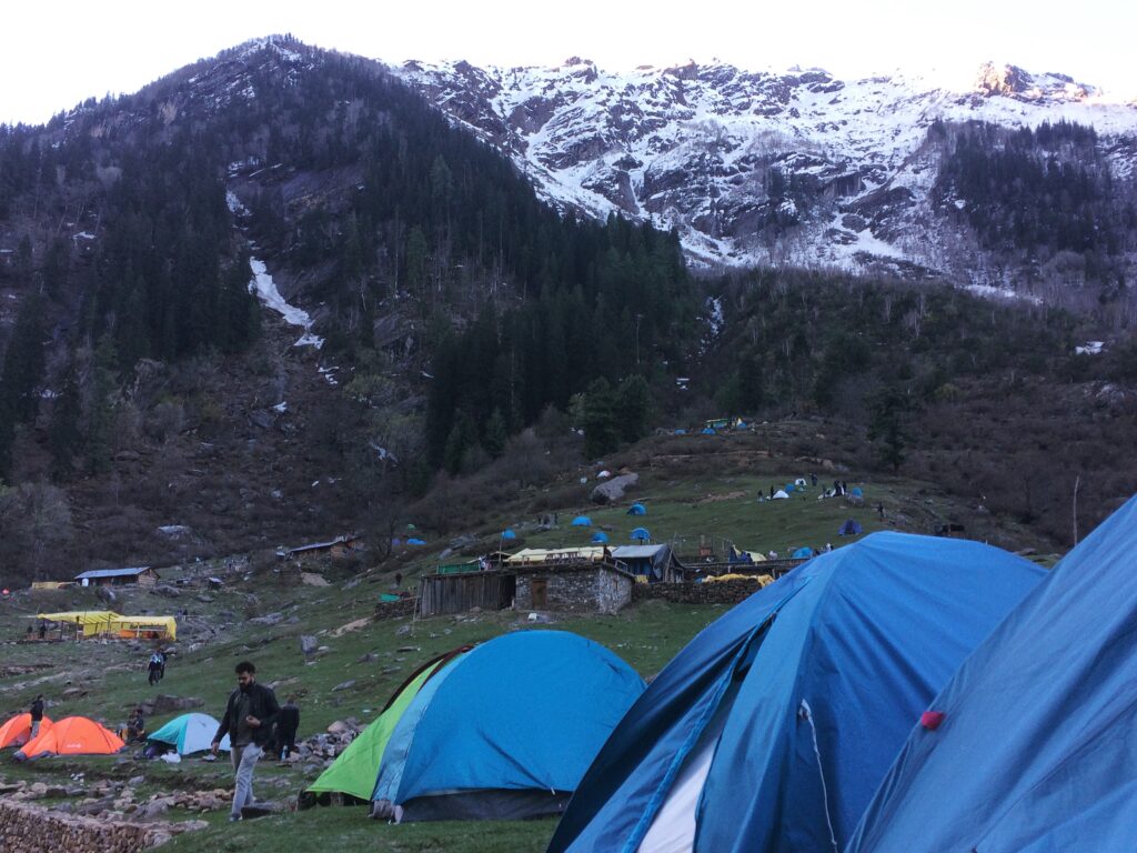 The Kheerganga Glacier in Himachal Pradesh