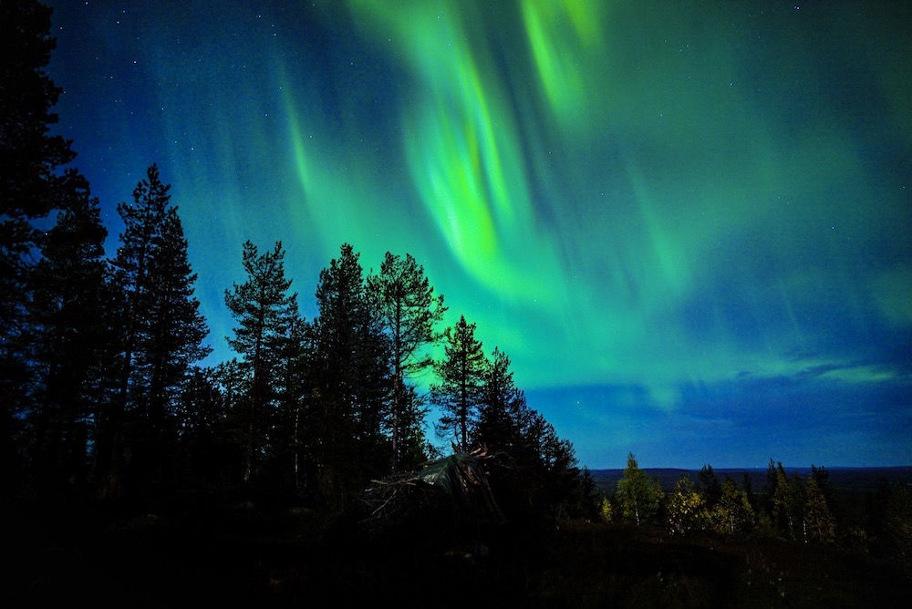 The magical autumn Northern Lights in Rovaniemi