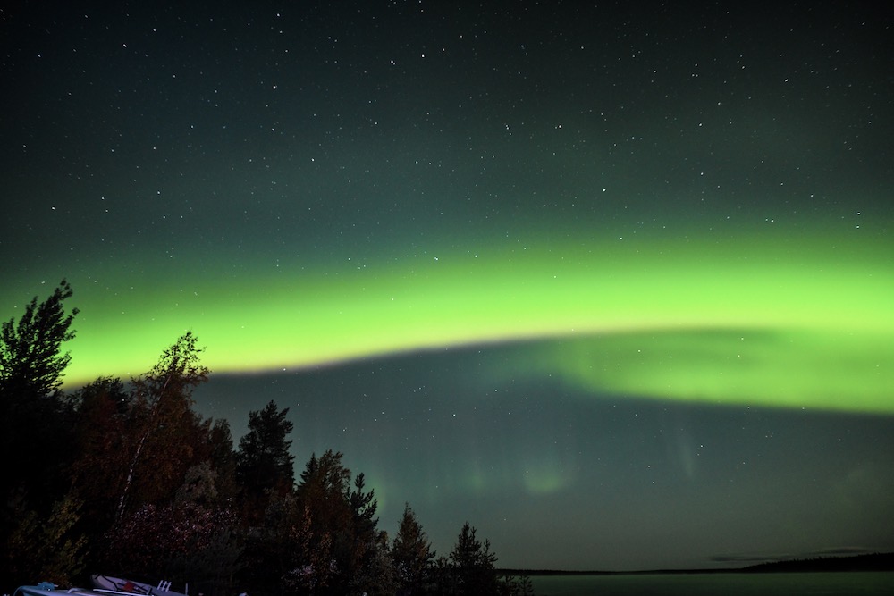 One of my first aurora tours in Rovaniemi