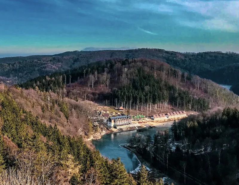 Panoramic views from the top of the Grodno Castle viewing tower
