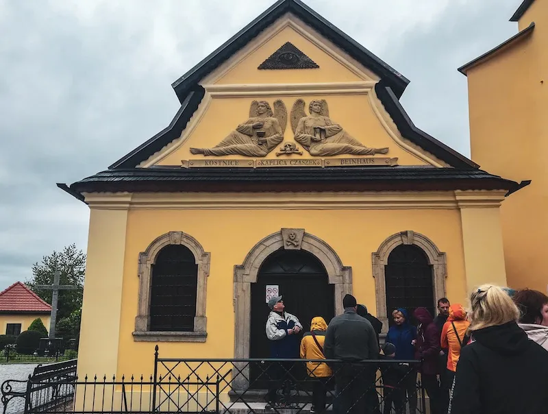 People outside Kudowa Zdrój in Lower Silesia, offbeat places near Wrocław