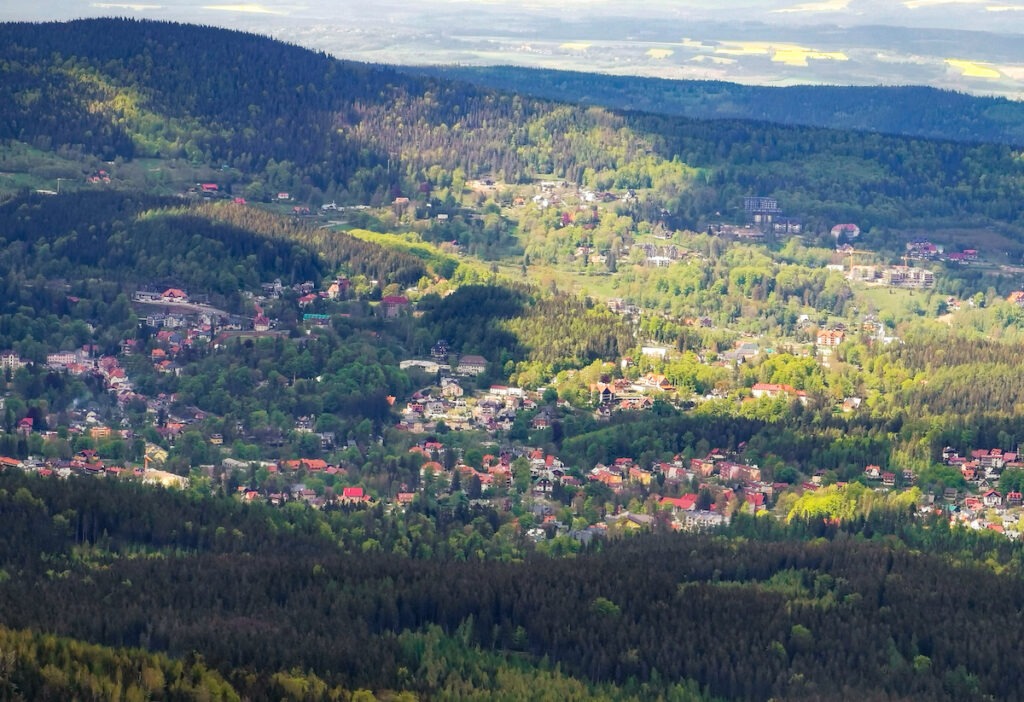 Views from Szklarska Poręba Jakuszyce to Szrenica hike