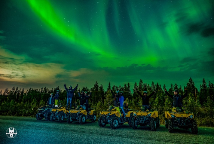 Northern Lights hunt on Quad Bike in Lapland