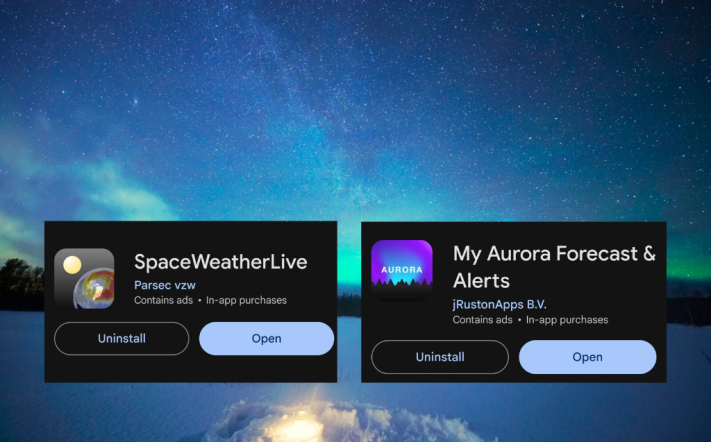 Best apps to track auroras in real time
