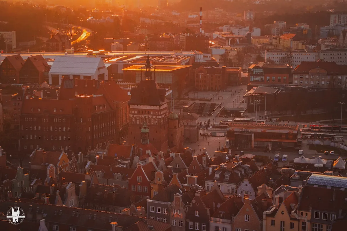 View point on St. Mary's Basilica Gdansk