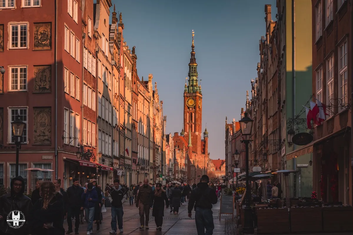 Deluge street in Gdansk Old Town