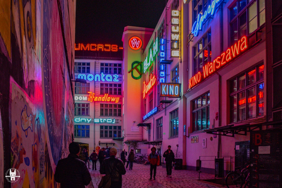 Neon Side Gallery is a hidden Neon Art courtyard in Wrocław