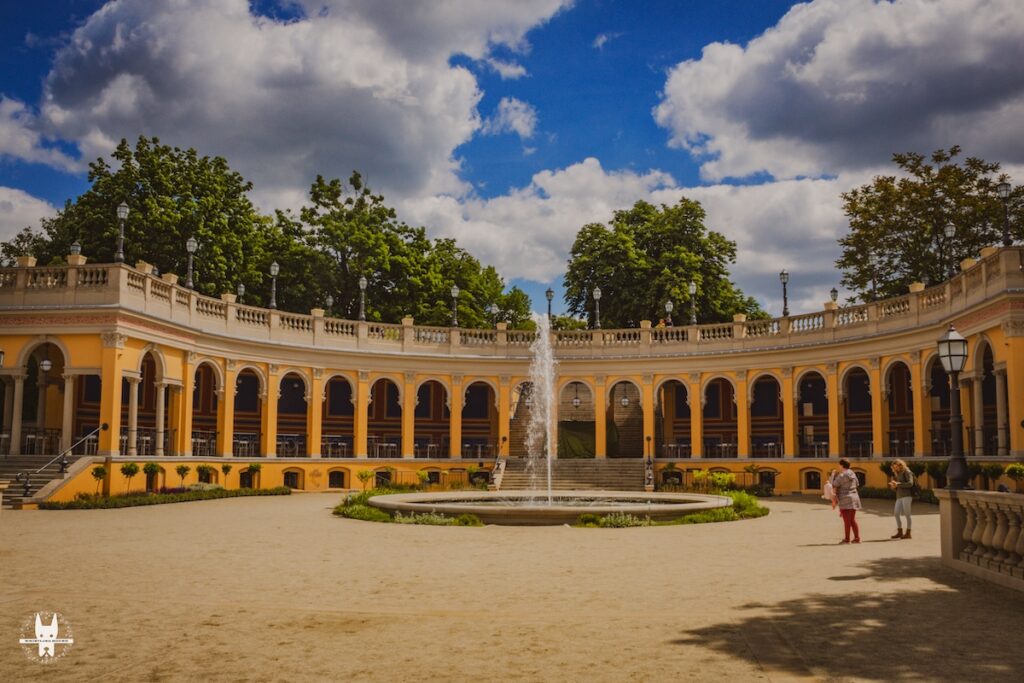 Fountains at Bastion Sakwowy near Wzgórze Partyzantów in Wrocław