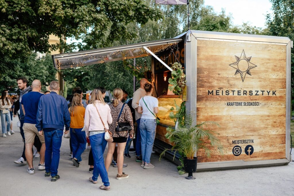food truck during Gastro Miasto Wrocław near Hala targowa
