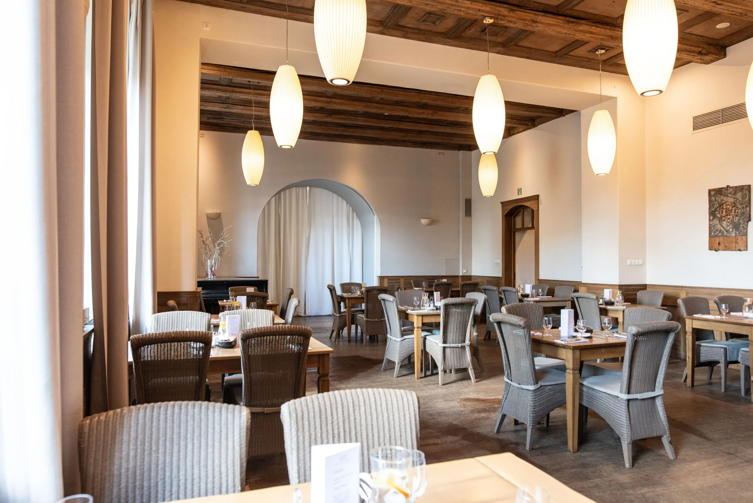 Dining hall at Art Hotel, a luxury hotel in Poland