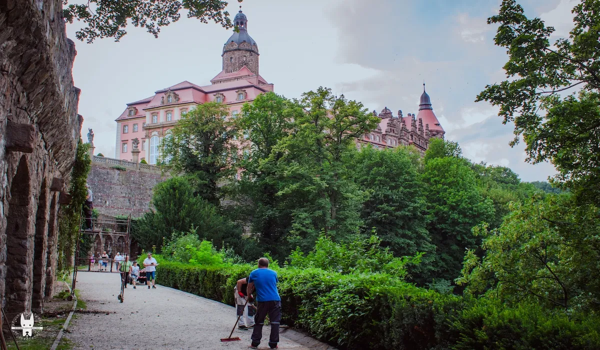 Ksiaz Castle surrounding views on a day trip from Wrocław
