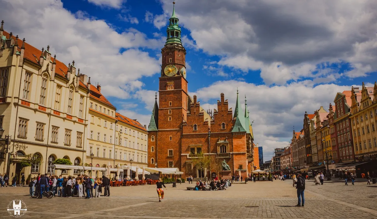 Beautiful Wrocław Rynek Ratusz on a city hidden gems walking tour