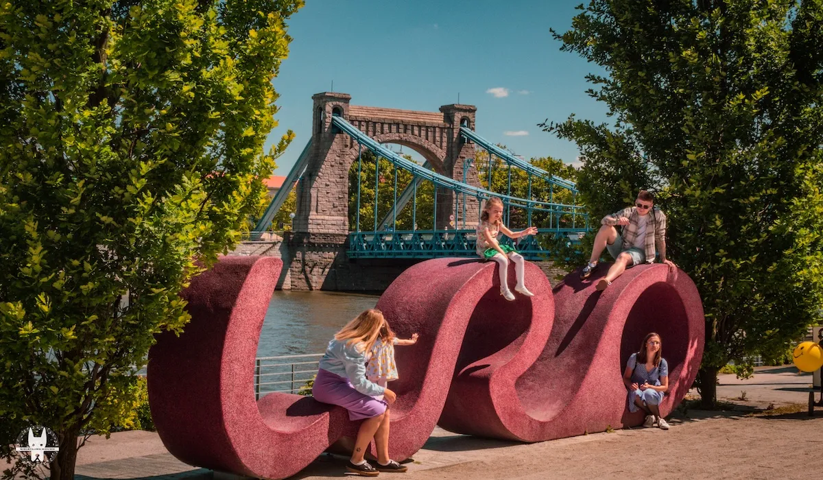 Locals enjoying the summer in Wrocław