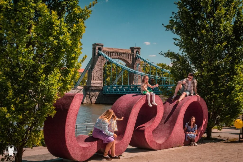 Wrocław riverside on a hidden gems walking tour