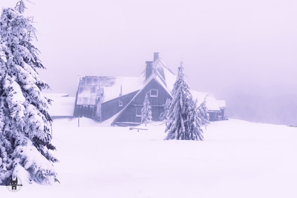 A view from the top of PTTK Schronisko Pod Łabskim Szczytem in Lower Silesia