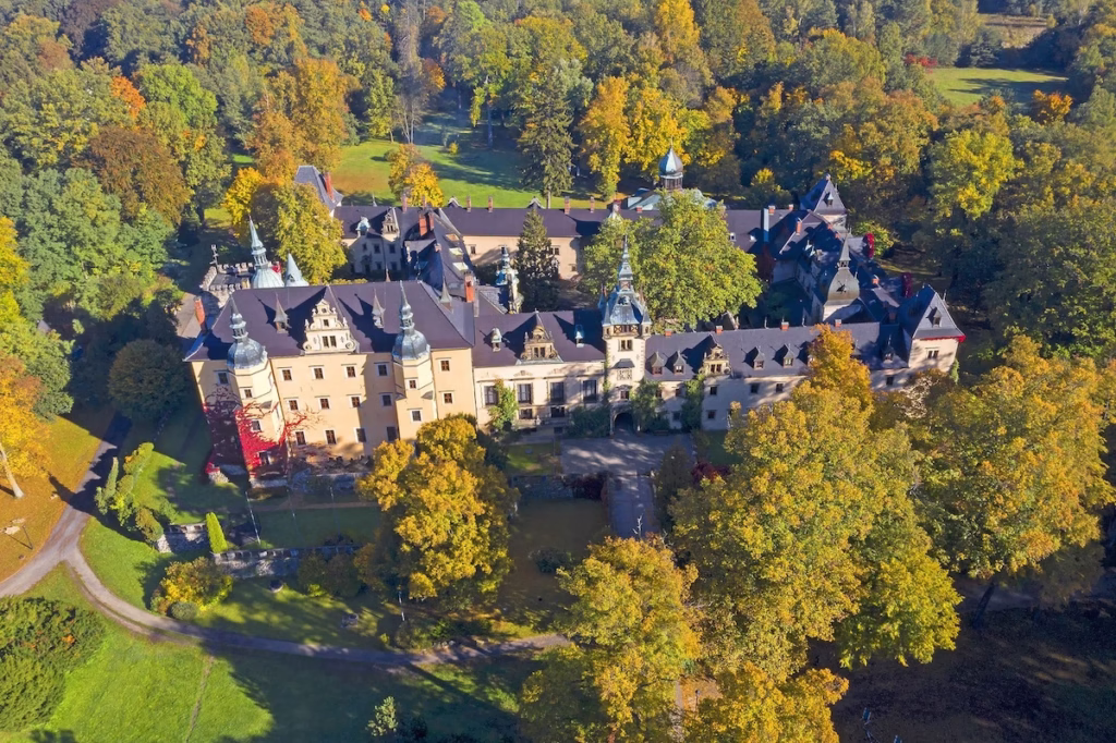 A view of Kliczków Castle in Lower Silesia
